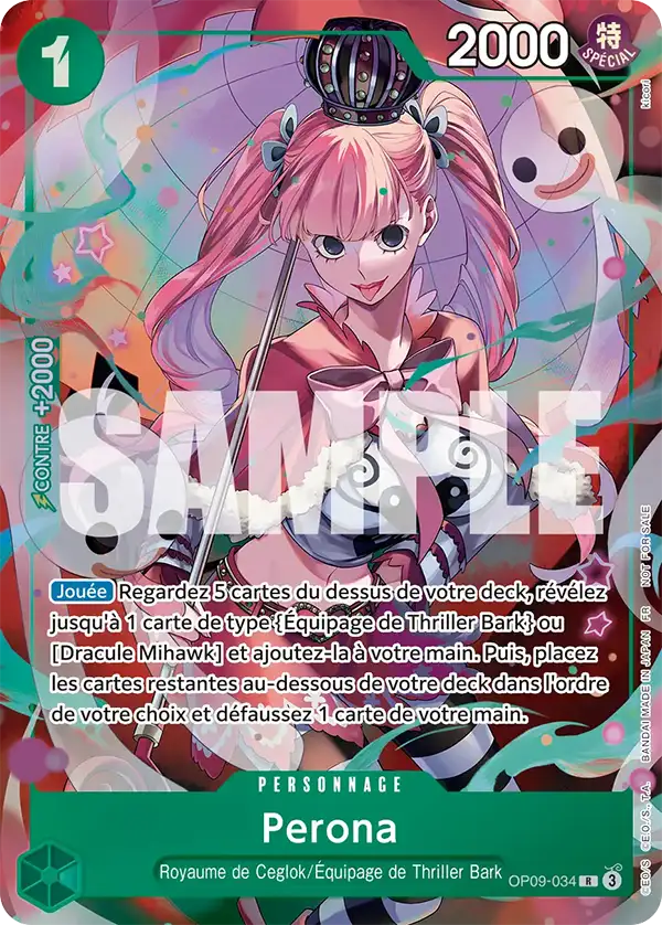 Perona - Royaume de Ceglok/Équipage de Thriller Bark OP09-034 R