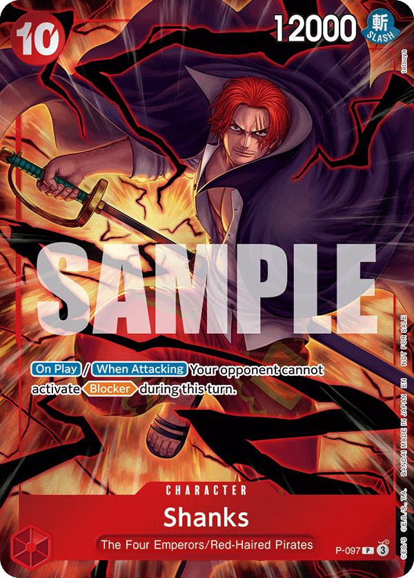 Shanks - The Four Emperors/Red-Haired Pirates P-097 P EN