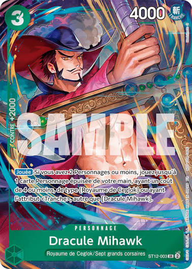 Dracule Mihawk ST12-003 One Piece TCG Français