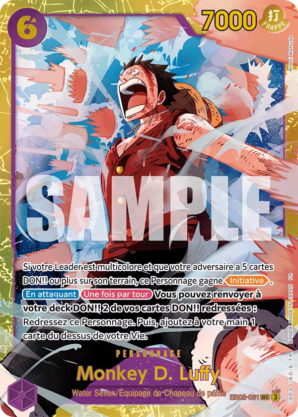 Monkey D. Luffy - Water Seven/Équipage de Chapeau de paille EB02-061 SEC