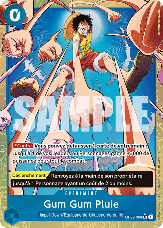 Gum Gum Pluie - Impel Down/Équipage de Chapeau de paille OP02-068 R