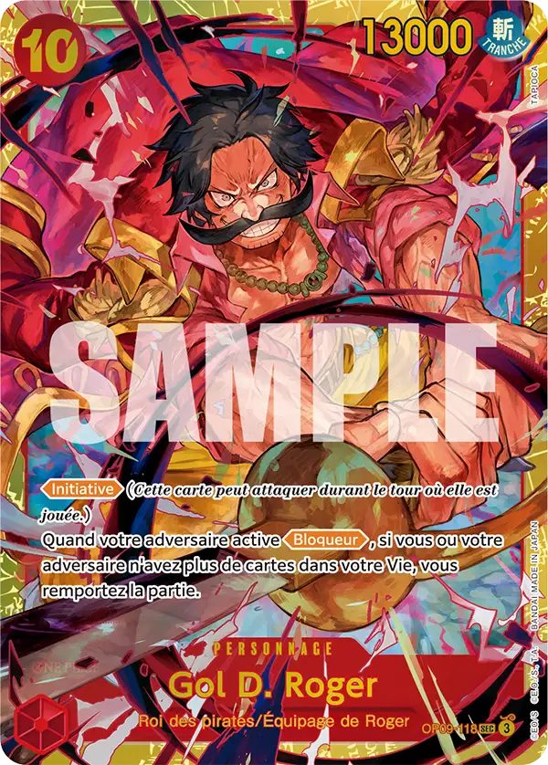 Gol D. Roger OP09-118 SEC One Piece TCG Français