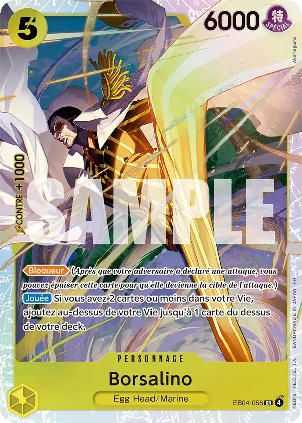 Borsalino EB04-058 SR One Piece TCG Français