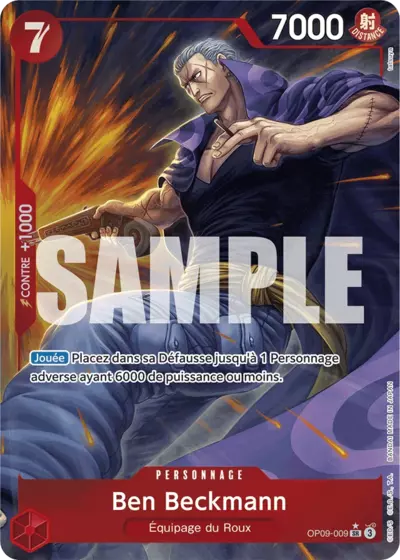 Ben Beckmann OP09-009 SR One Piece TCG Français