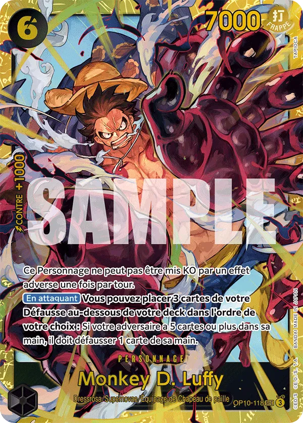 Monkey D. Luffy OP10-118 SEC One Piece TCG Français