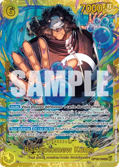 Bartholomew Kuma OP12-119 SEC One Piece TCG Français