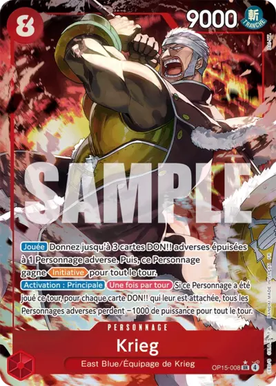 Krieg OP15-008 SR One Piece TCG Français