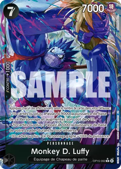 Monkey D. Luffy OP15-092 R One Piece TCG Français