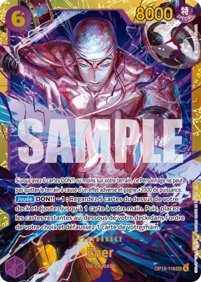Ener OP15-118 SEC Secret Rare One Piece TCG Français